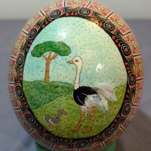 Pysanka Ostrich Egg/Ukrainian Easter Egg